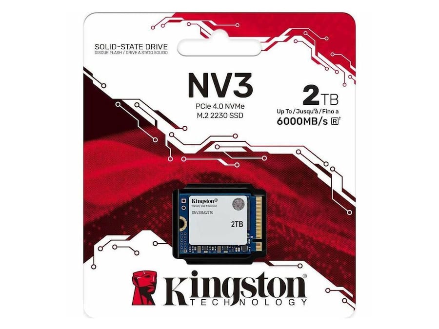 Kingston NV3 M.2 2230 2TB PCIe 4.0 x4 NVMe Internal Solid State Kingston NV3 M.2 2230 2TB PCIe 4.0 x4 NVMe Internal Solid State
