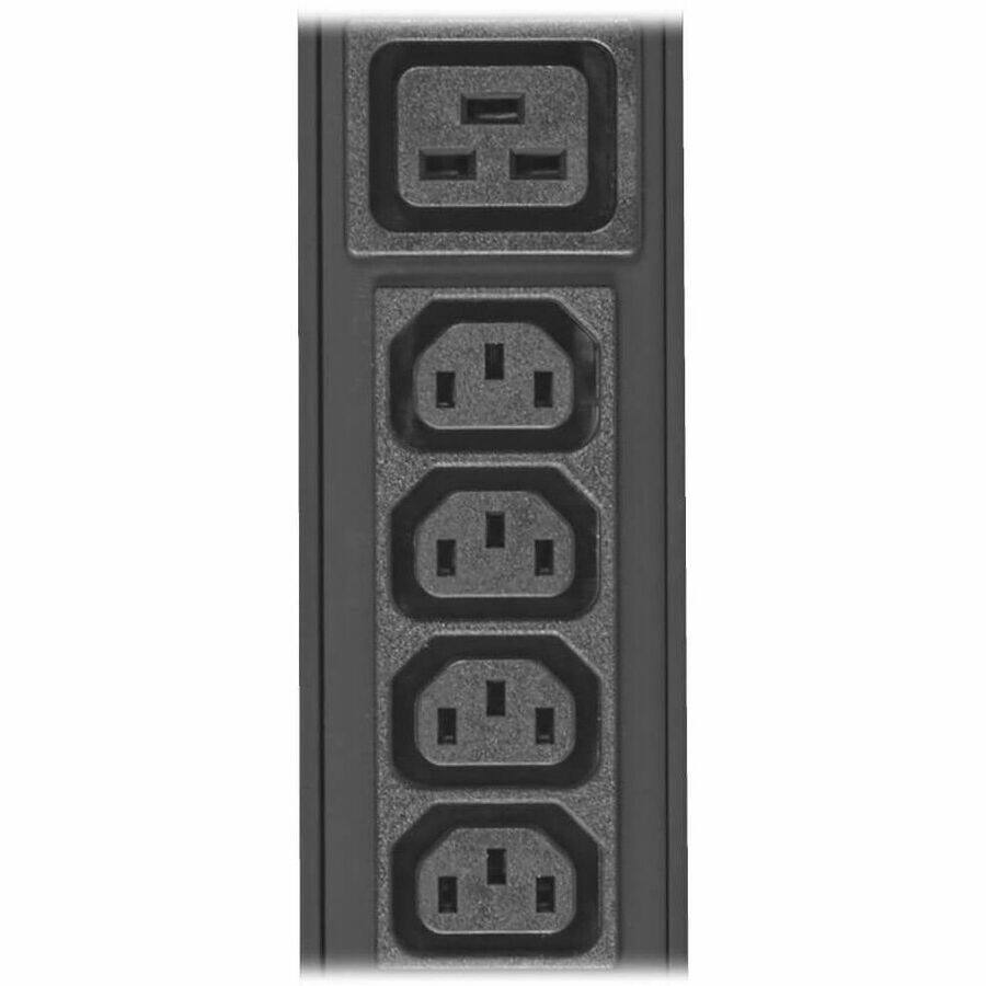 Alt View 4. Tripp Lite - Eaton Tripp Lite Series 3.7kW 208/230V Single-Phase Local Metered PDU - 16 C13 & 4 C19 Outlets, C20/L6-20P Input, 10-ft. - Unknown.