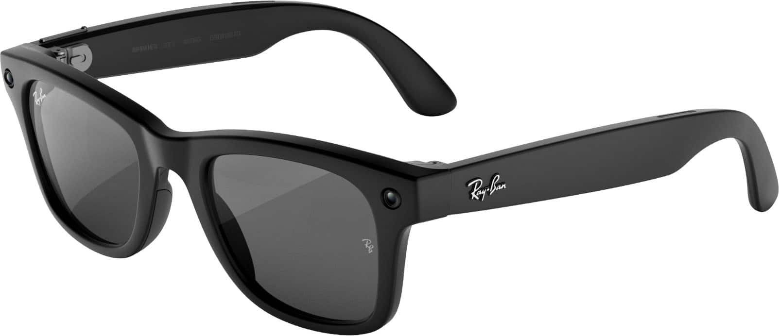 Ray-Ban Meta - (Gen 3) Wayfarer Large - AI Glasses with Camera - Grey Lenses - Matte Black