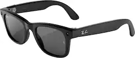 Ray-Ban Meta - (Gen 3) Wayfarer Large - AI Glasses with Camera - Grey Lenses - Matte Black