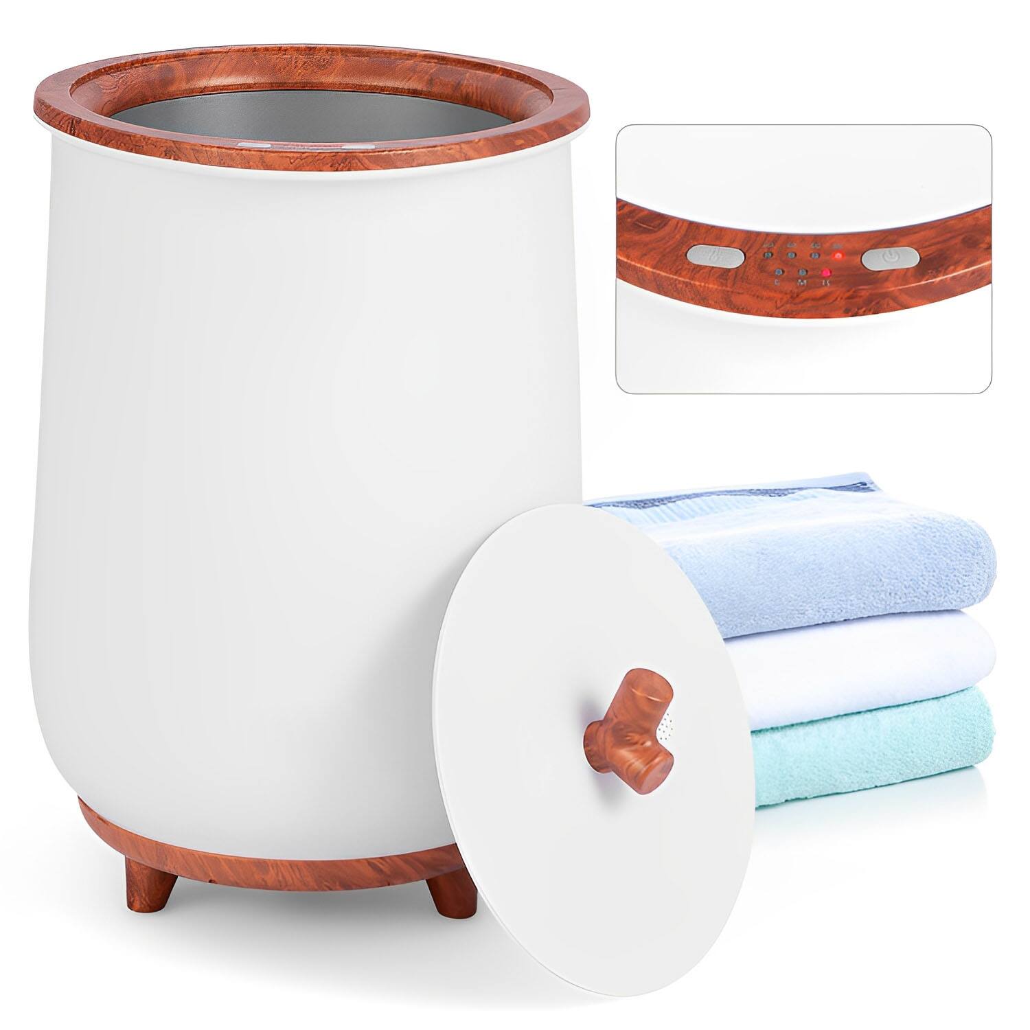 Back. SKONYON - Heated Foot Bath Bucket with Large Capacity Fast Heating and Temperature Control - Coffee.