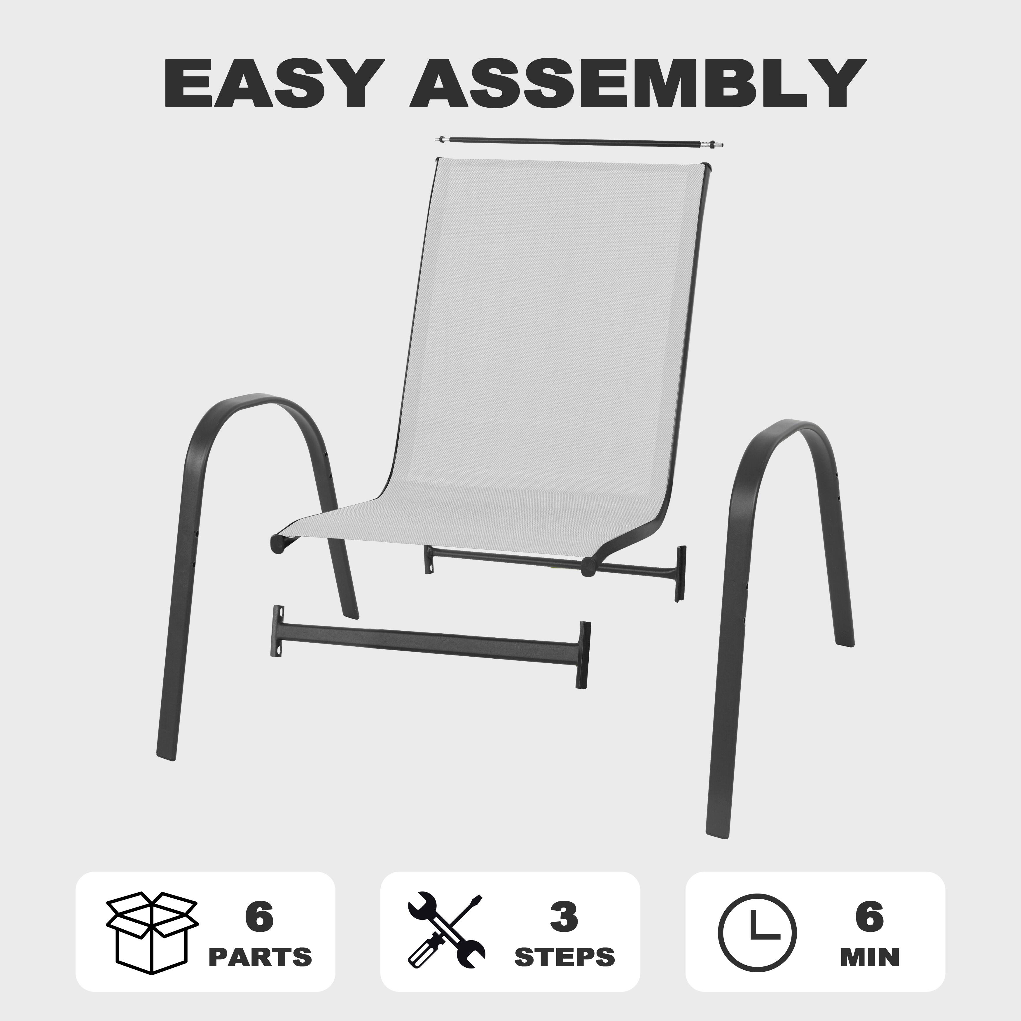 EASY ASSEMBLY

6 PARTS  
3 STEPS  
6 MIN