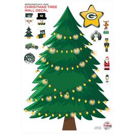 Fan Creations - Green Bay Packers Holiday Wall Decal - Multicolor