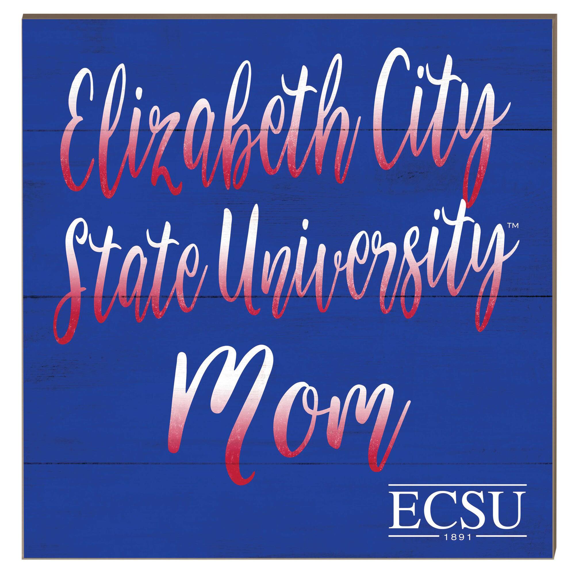 ECSU Vikings 10" x 10" Mom Plaque