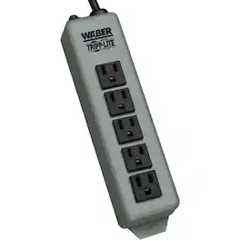 Eaton Tripp Lite Series Industrial Power Strip, 5-Outlet, 15 ft. (4.6 m) Cord, Switchless - NEMA 5-15P - 15ft - Unknown