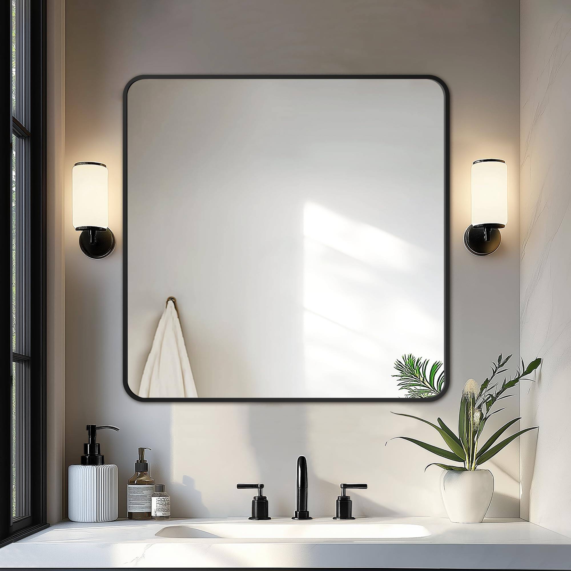 Rect Black 30"L x 30"W