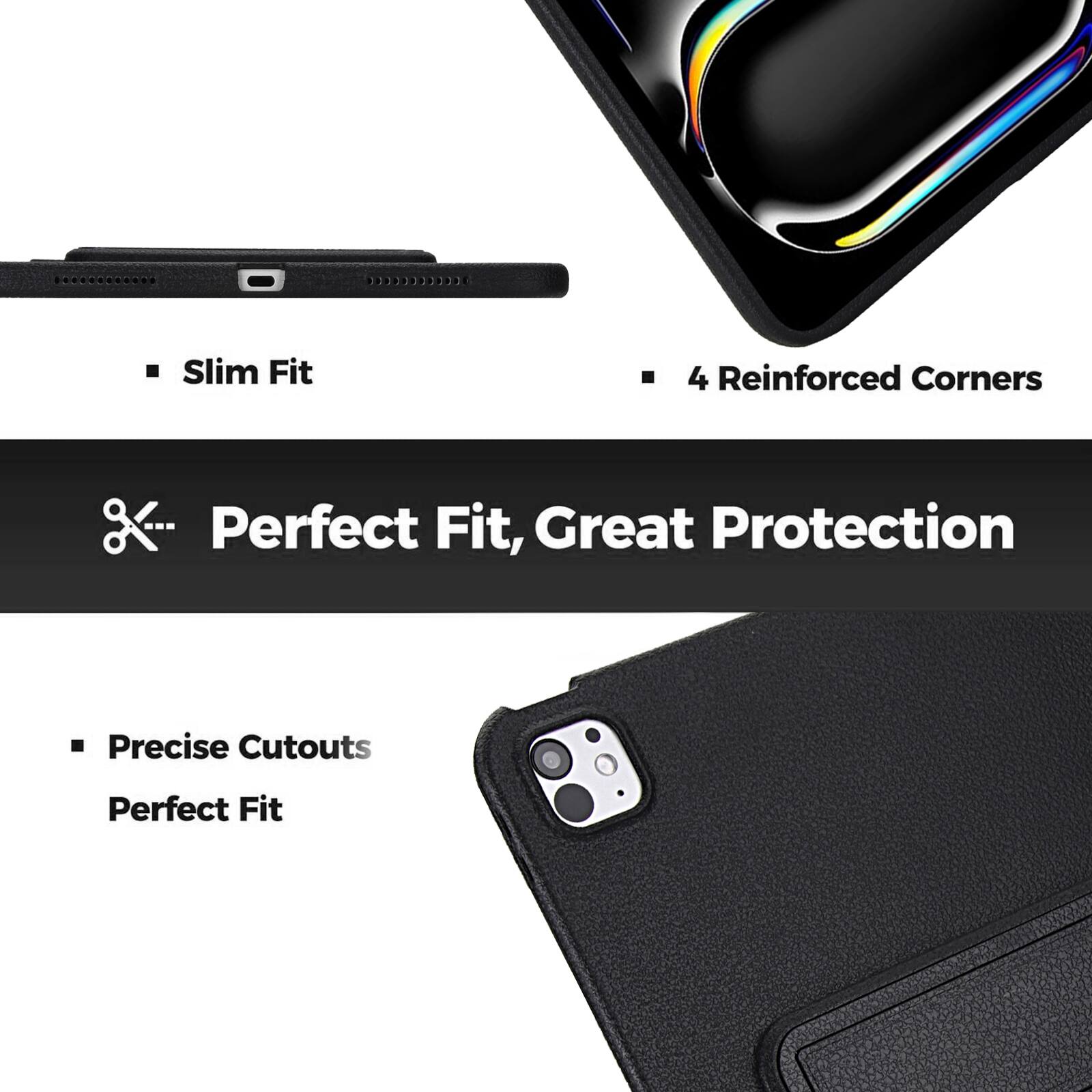 Slim Fit  
4 Reinforced Corners  
Perfect Fit, Great Protection  
Precise Cutouts  
Perfect Fit