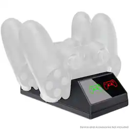 Dobe - Wireless Controller Dual Charging Dock Compatible For PlayStation 4 / Slim / Pro - Black
