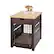 Front. TRINITY - 18" Espresso Brown Pet Crate End Table w/ Drawer - Espresso Brown.