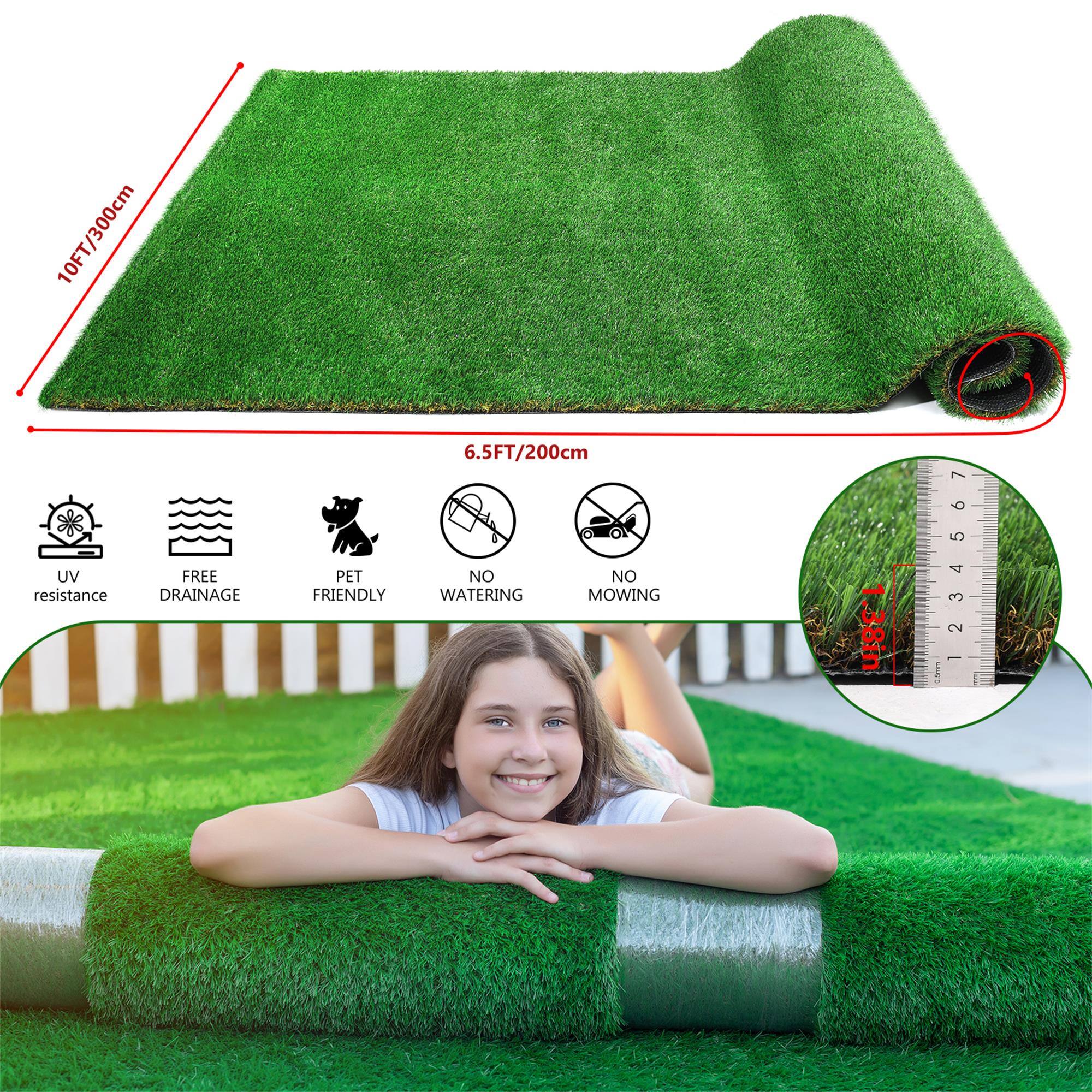 10FT/300cm UV resistance  
FREE DRAINAGE  
PET FRIENDLY  
6.5FT/200cm  
NO WATERING  
NO MOWING  
1.38in