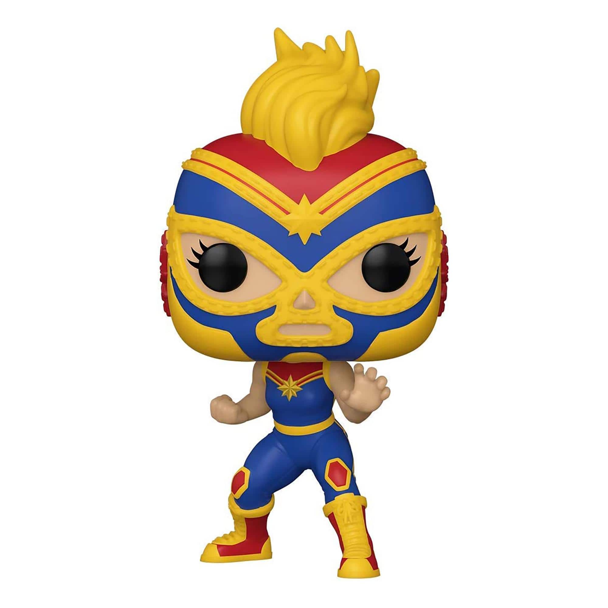 Luchadores Funko POP Vinyl Figure | Captain Marvel - Yellow
