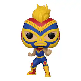 Marvel Luchadores Funko POP Vinyl Figure | Captain Marvel - Yellow