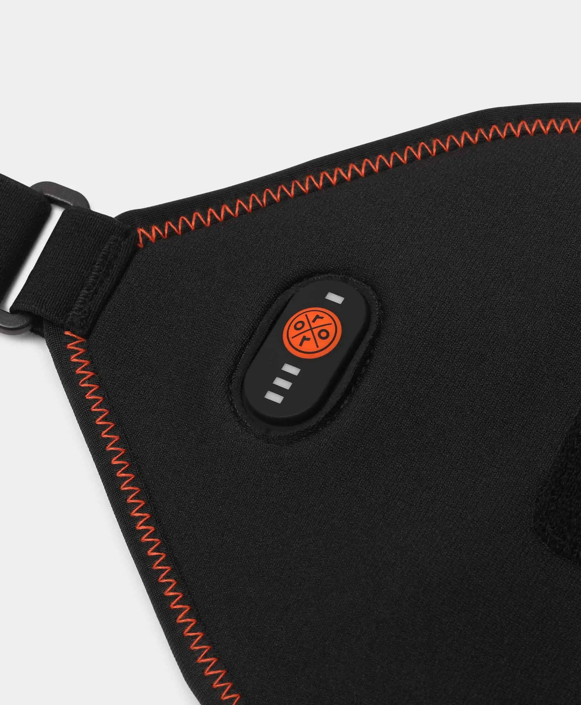 Back. ororo - Evergard Heated Sling Belt - Black.