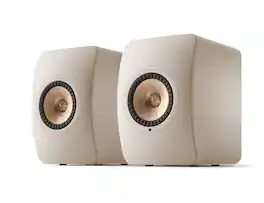 KEF - LS50 WIRELESS II Bookshelf Speakers (Pair) - Sand Shell