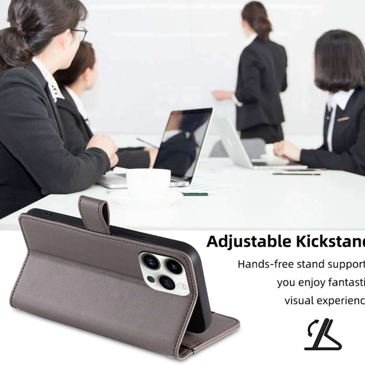 Adjustable Kickstand  
Hands-free stand support you enjoy fantastic visual experience