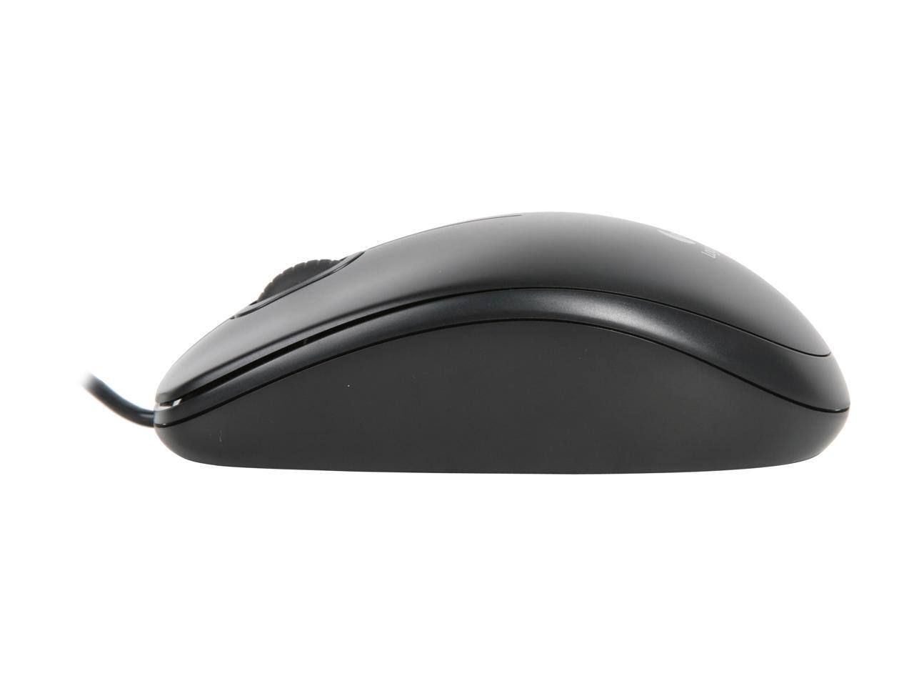 Alt View 2. Logitech - Logitech B100 Corded Mouse – Wired USB Mouse for Computers and laptops, for Right or Left Hand Use, Black - Black.