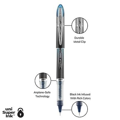 Durable Metal Clip  
Airplane-Safe Technology  
Black Ink Infused With Rich Colors  
uni Super Ink