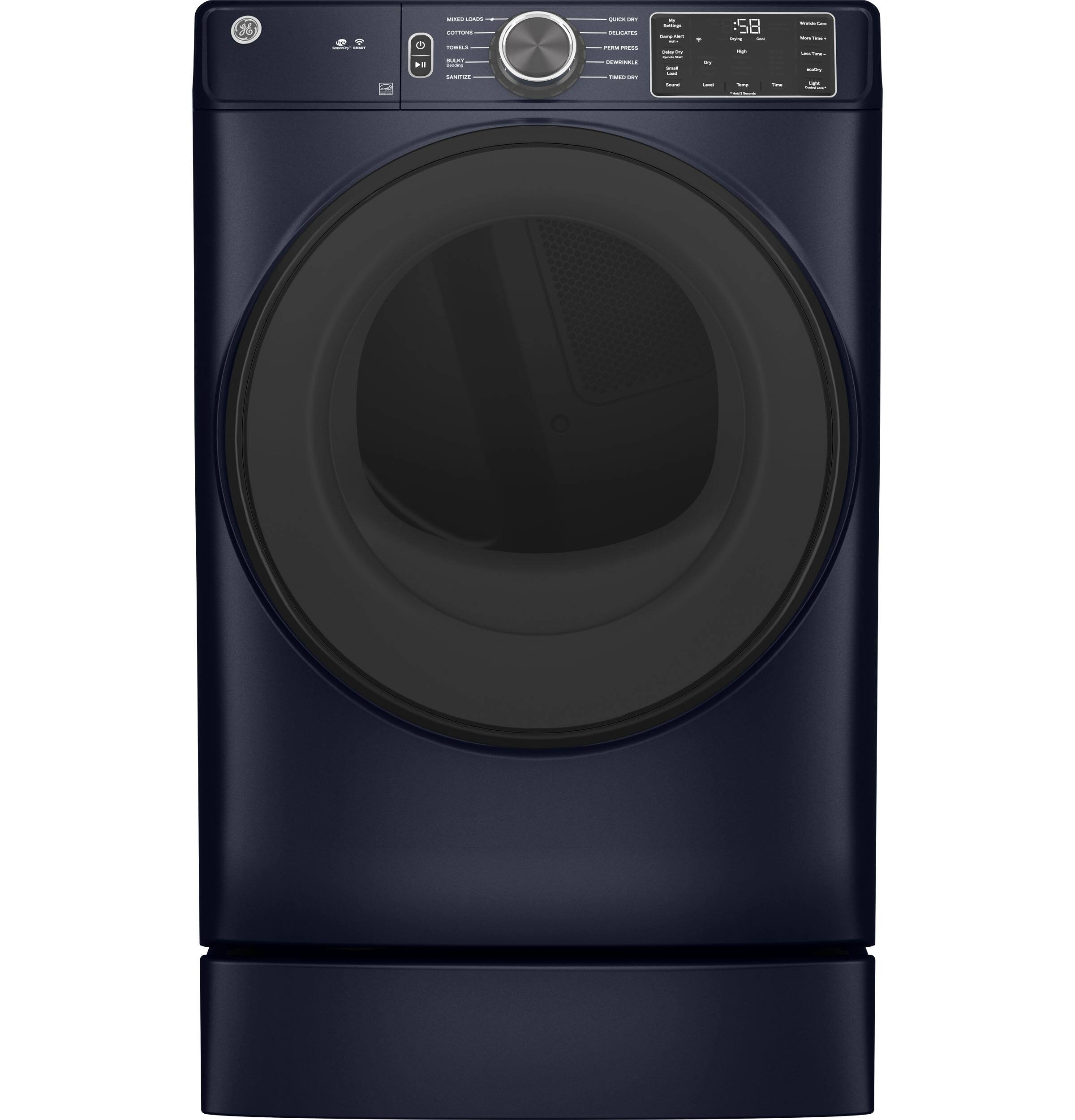 Alt View 10. GE - 7" RightHeight Riser - Laundry Pedestal for Select Washers and Dryers - Sapphire Blue.