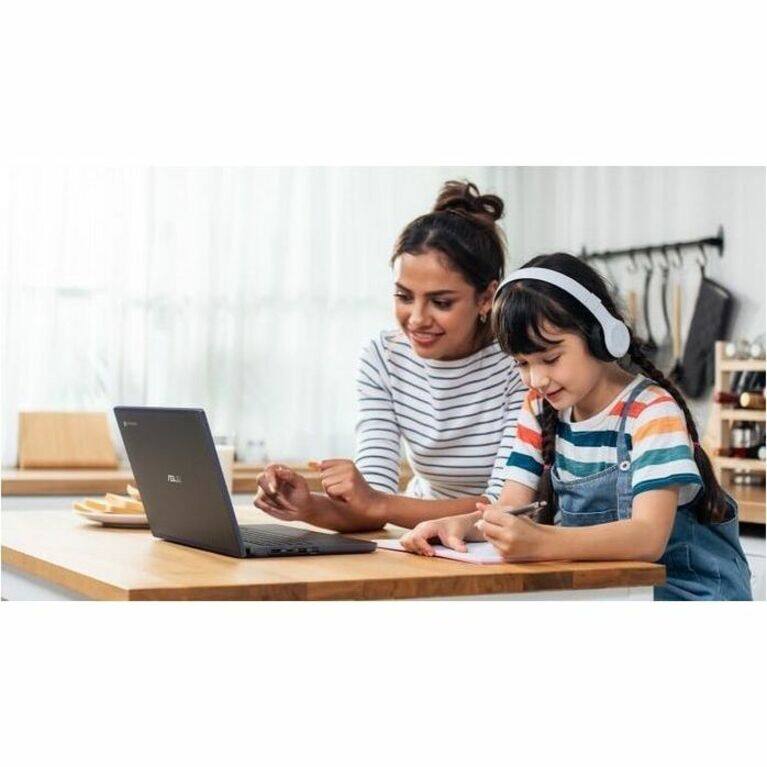 Alt View 3. ASUS - Asus Chromebook CZ11 CZ1104CM2A-YZ84T 11.6" Rugged Chromebook - HD - Octa-core (ARM Cortex A76 + Cortex A55) - 8 GB - 64 - Mineral Gray.