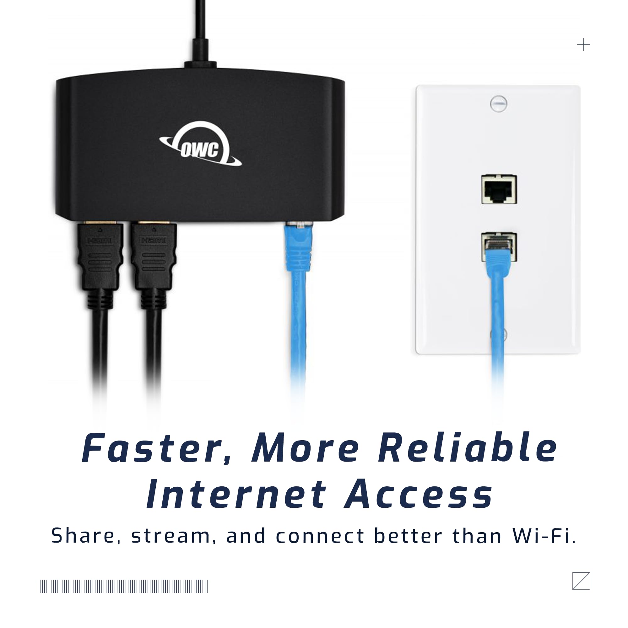 Faster, More Reliable Internet Access  
Share, stream, and connect better than Wi-Fi.