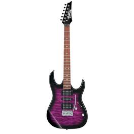Ibanez - GIO Series GRX70QA Electric Guitar, Rosewood Fingerboard, Transparent Violet - Sunburst