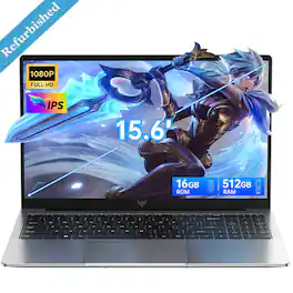 ACEMAGIC - Refurbished Excellent - TX15 - 15.6" Laptop - Intel 12th N150 (Up to 3.6GHz) 16GB RAM 512GB SSD Windows 11 pro WIFI5 BT5 Notebook - Gray