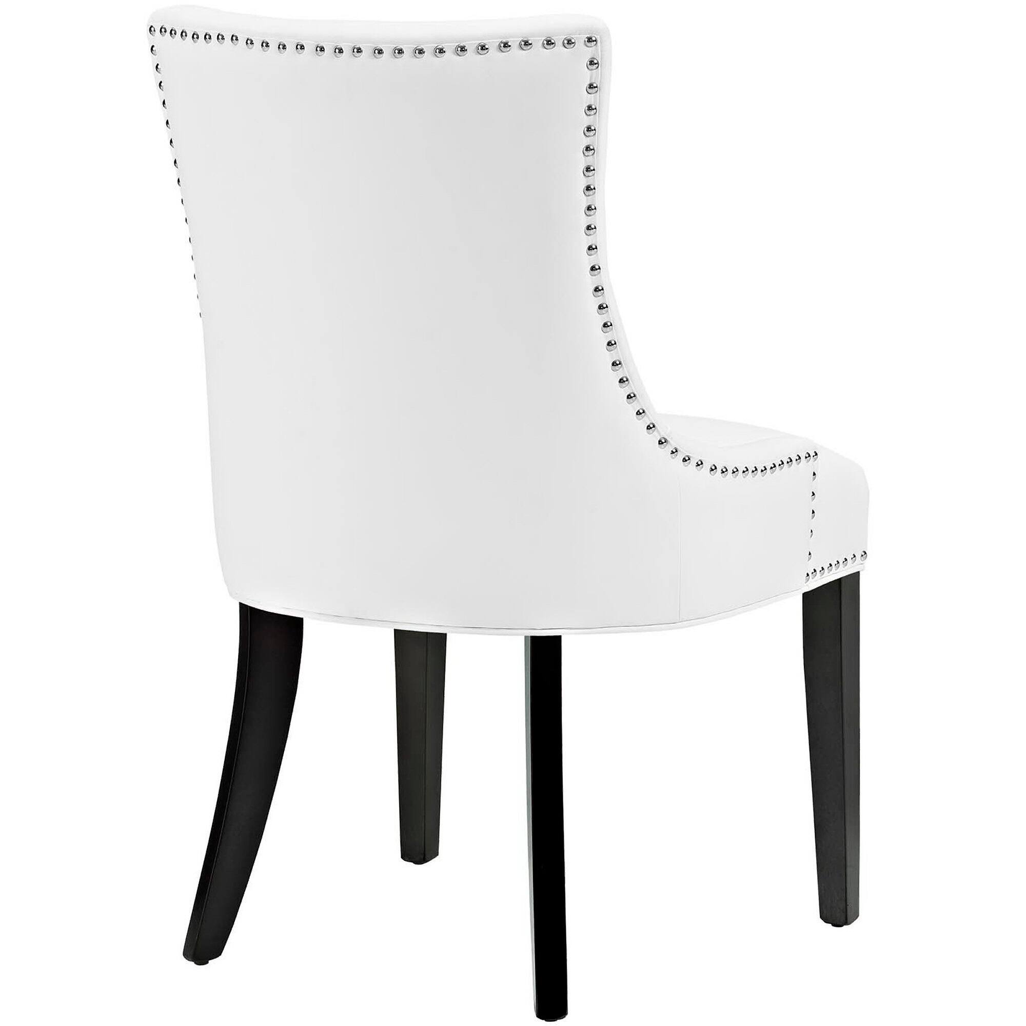 Back. Modway - Marquis Faux Leather Dining Chair Set of 4 by Modway - White.