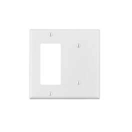 Leviton - 1 gang Thermoplastic Nylon Decorator Wall Plate 1 pk - White