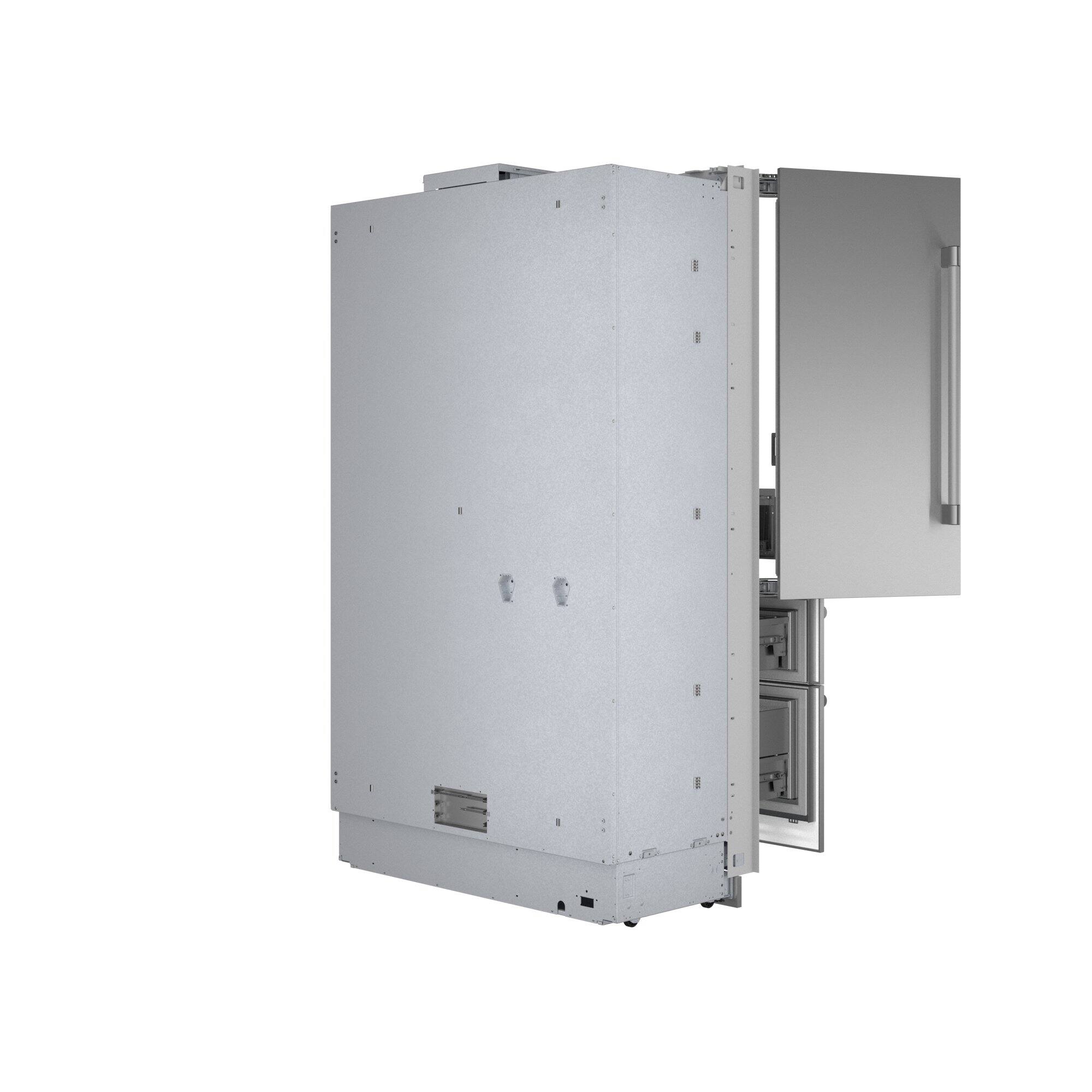 Alt View 2. Thermador - Freedom Collection 26.8 Cu. Ft. French Door Built-in Smart Refrigerator with Professional Series Handles - Stainless Steel.