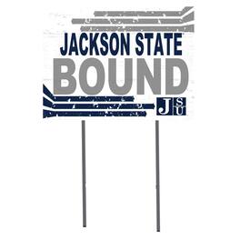 Jardine - Jackson State Tigers 18'' x 24'' Bound Yard Sign - White