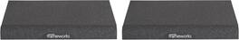 Gator Frameworks - Studio Monitor Isolation Pads Large, Pair of Foam Pads for Speaker Isolation, Includes Reversible Angling Inserts - Black