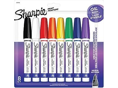 Sharpie - Oil-Based Paint Markers, Medium Point, 8/Pack - Assorted Colors