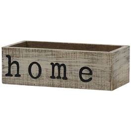 BreeBe - Distressed Wooden Home Box - Brown,Black