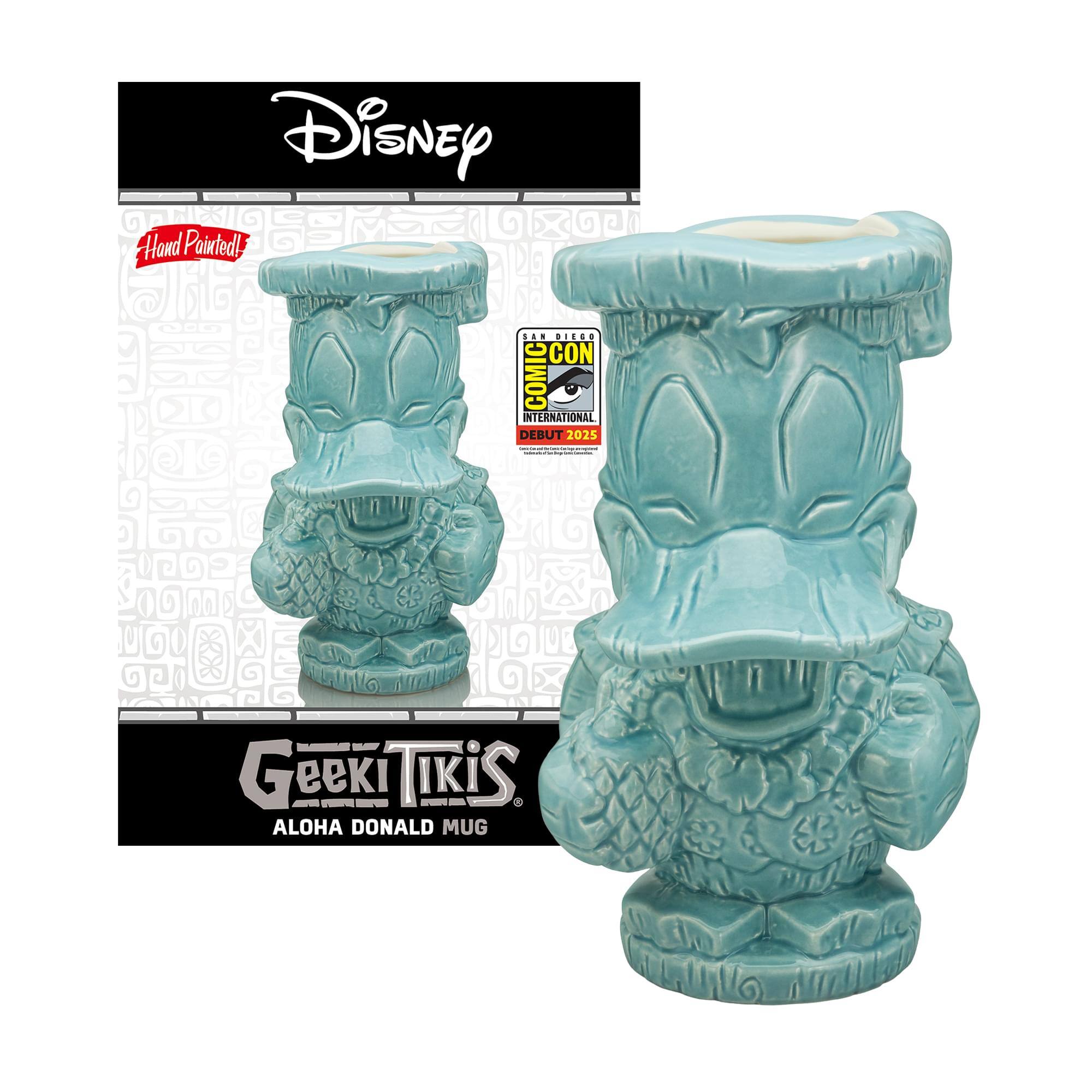 Disney Hand Painted!  
San Diego Comic International Debut 2025  
Geeki Tikis  
Aloha Donald Mug