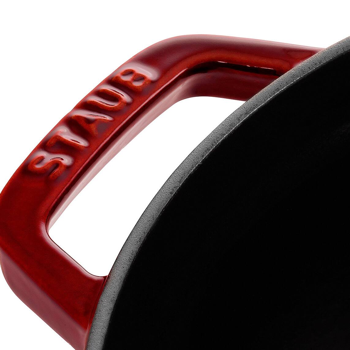 Alt View 7. Staub - Staub Cast Iron 7-qt Round Cocotte - Grenadine - Grenadine.