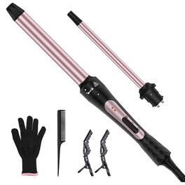 Reds Spade - Wand Curling Iron With Interchangeable For Versatile Curls Fast Heating Hair Waver Crimper Tool Ideal Gifts - 0.35-1 Inch Curling Iron