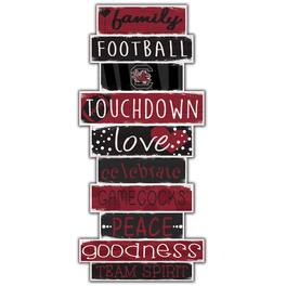Fan Creations - South Carolina Gamecocks 5'' x 24'' Celebrations Stack Sign - Multicolor