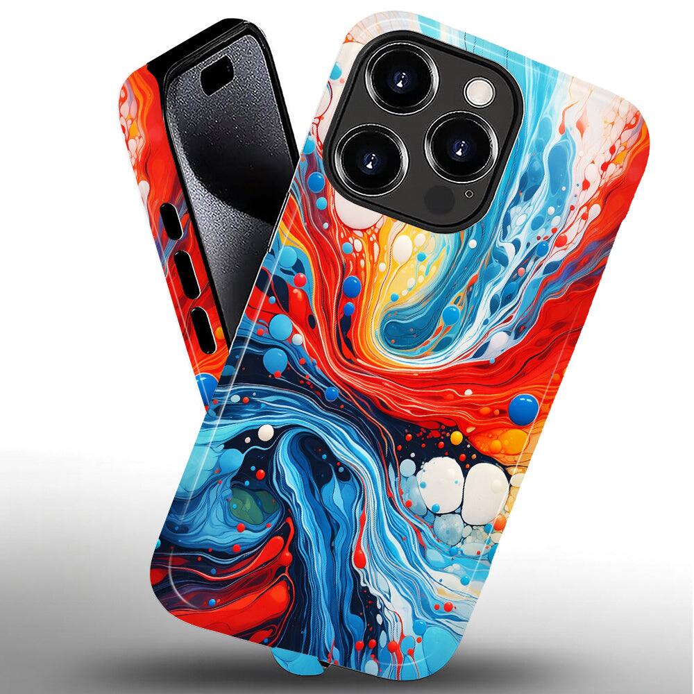 Alt View 1. BUBM - Smartphone Case for iPhone - 2-Layer Durable Smartphone Protection Case - Confluence - Confluence for iPhone 16 Pro Max.