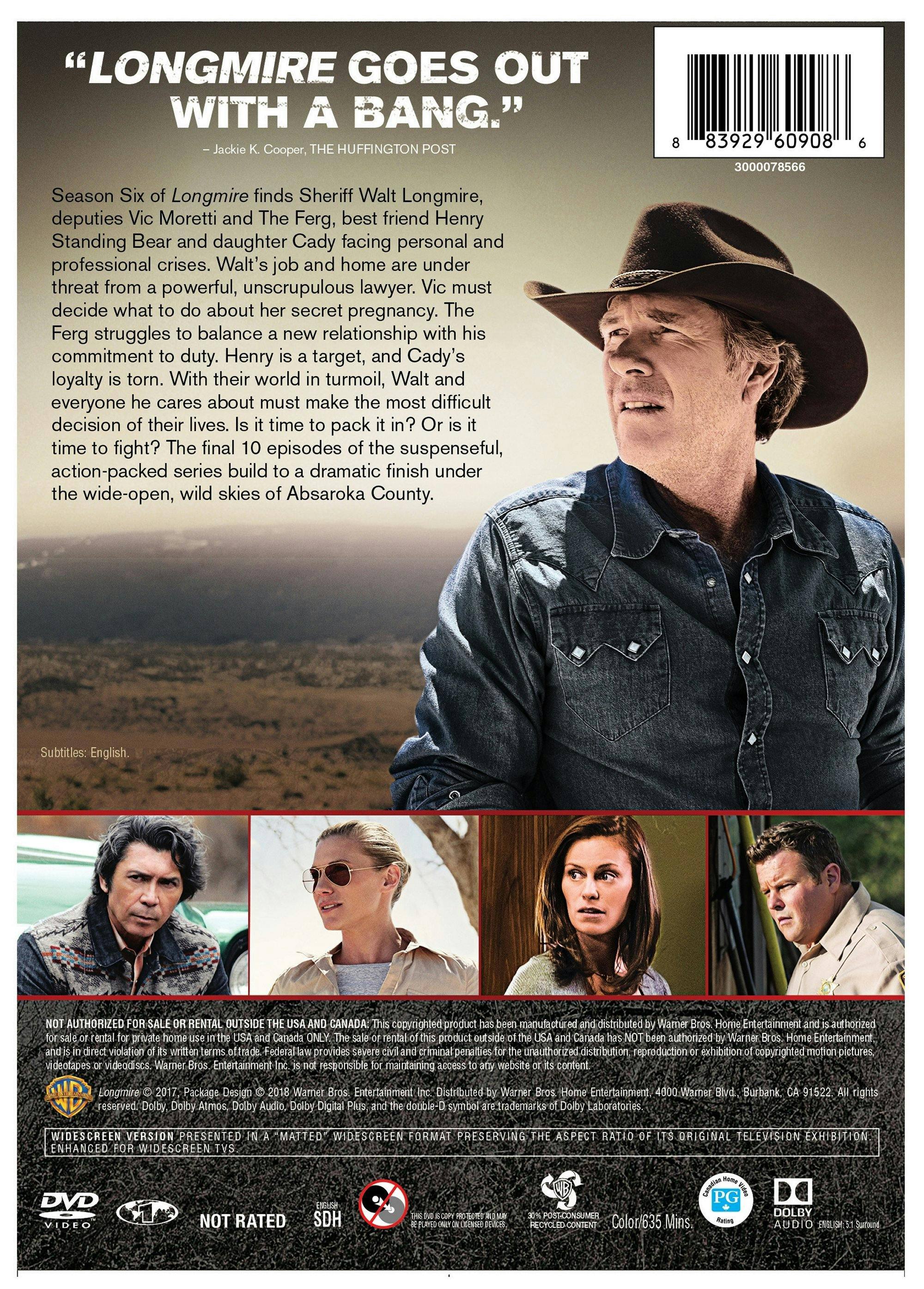 Angle. Longmire: The Complete Sixth and Final Season [DVD].