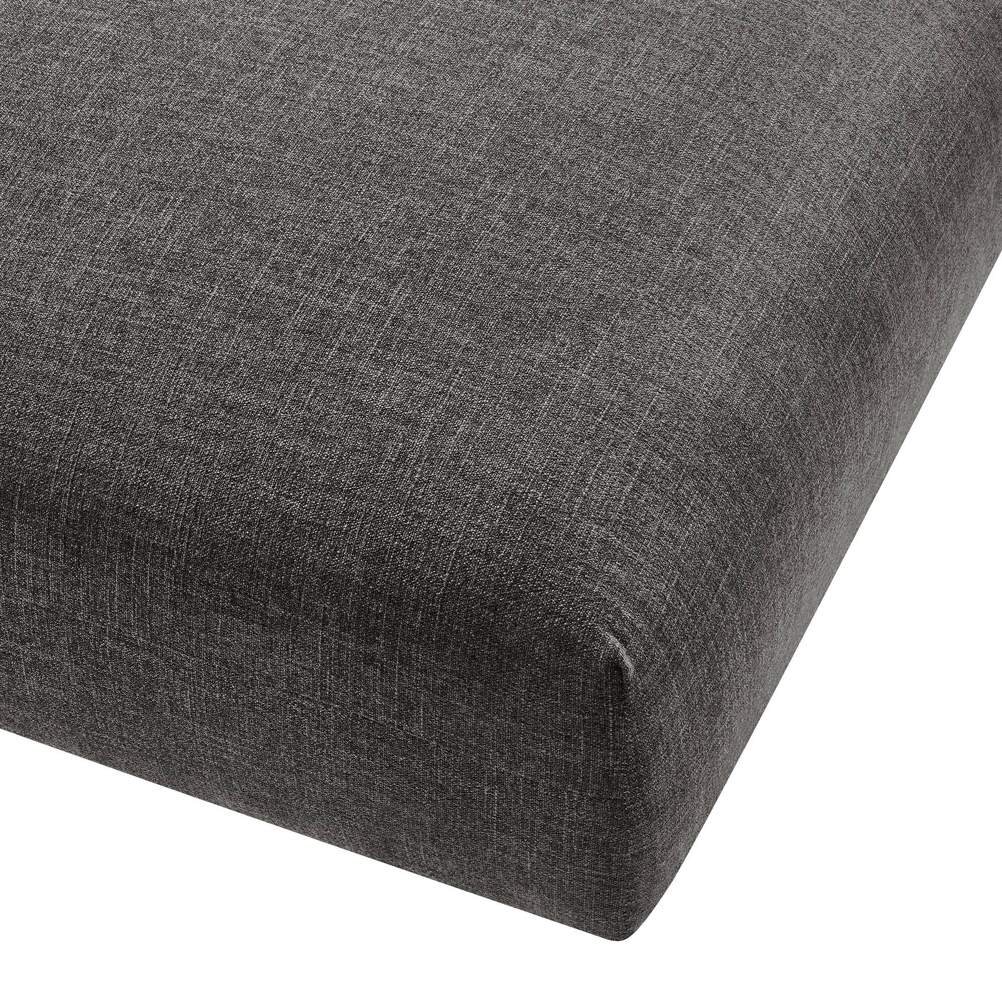 Alt View 3. Modway - Solace Modular Upholstered Fabric Ottoman by Modway - Charcoal.
