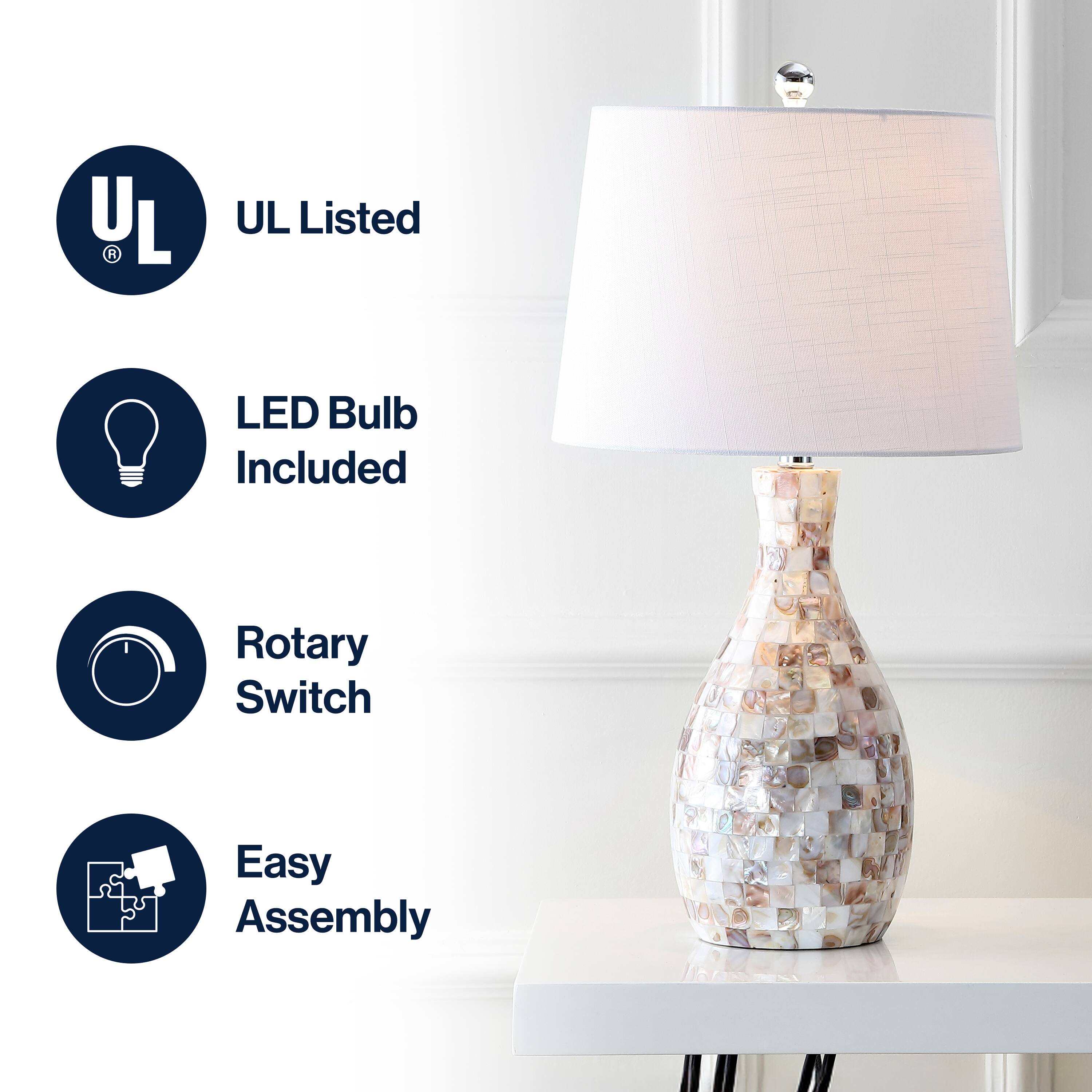 - UL Listed
- LED Bulb Included
- Rotary Switch
- Easy Assembly