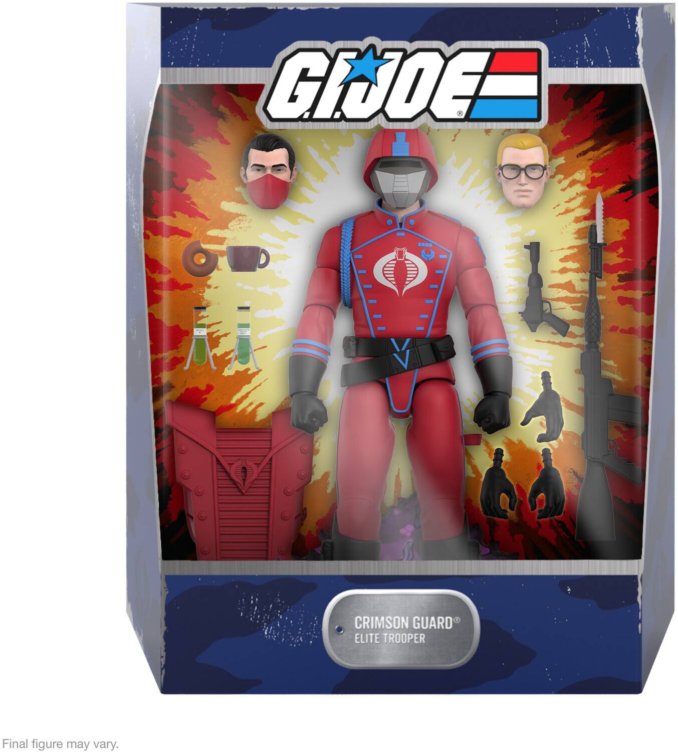 GIJOE = CRIMSON GUARD ELITE TROOPER  
Final figure may vary.