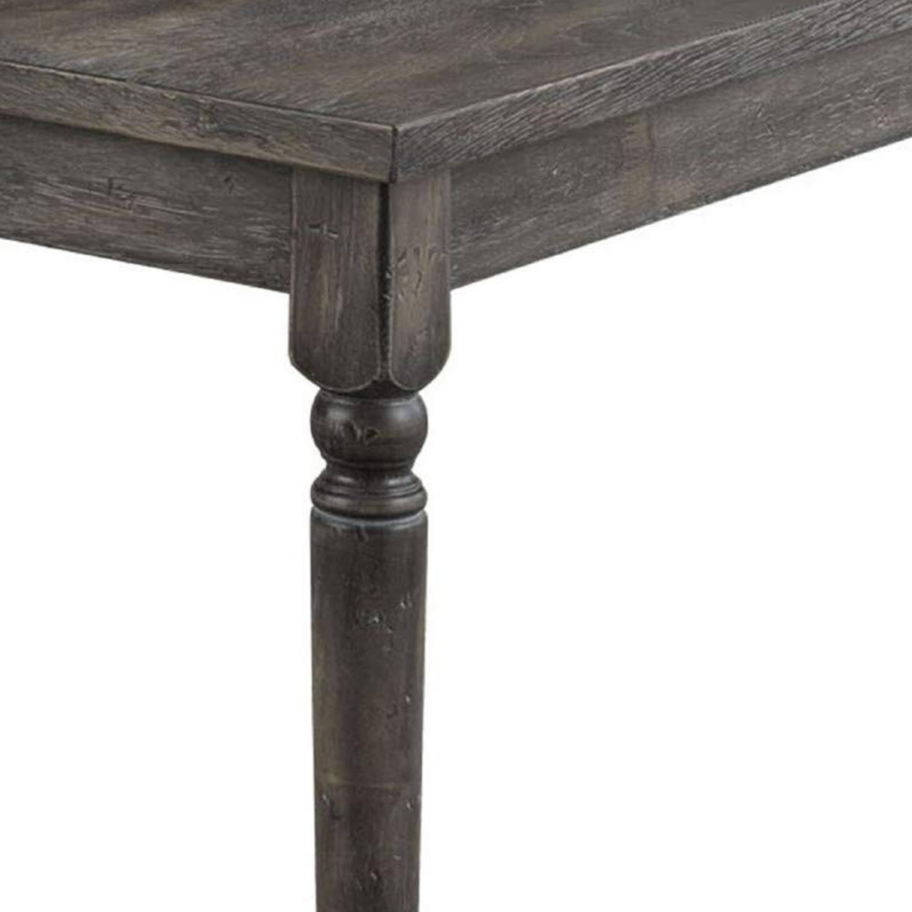 Alt View 2. Manhattan Lane - Weathered Lookinhg Dining Table - Gray.
