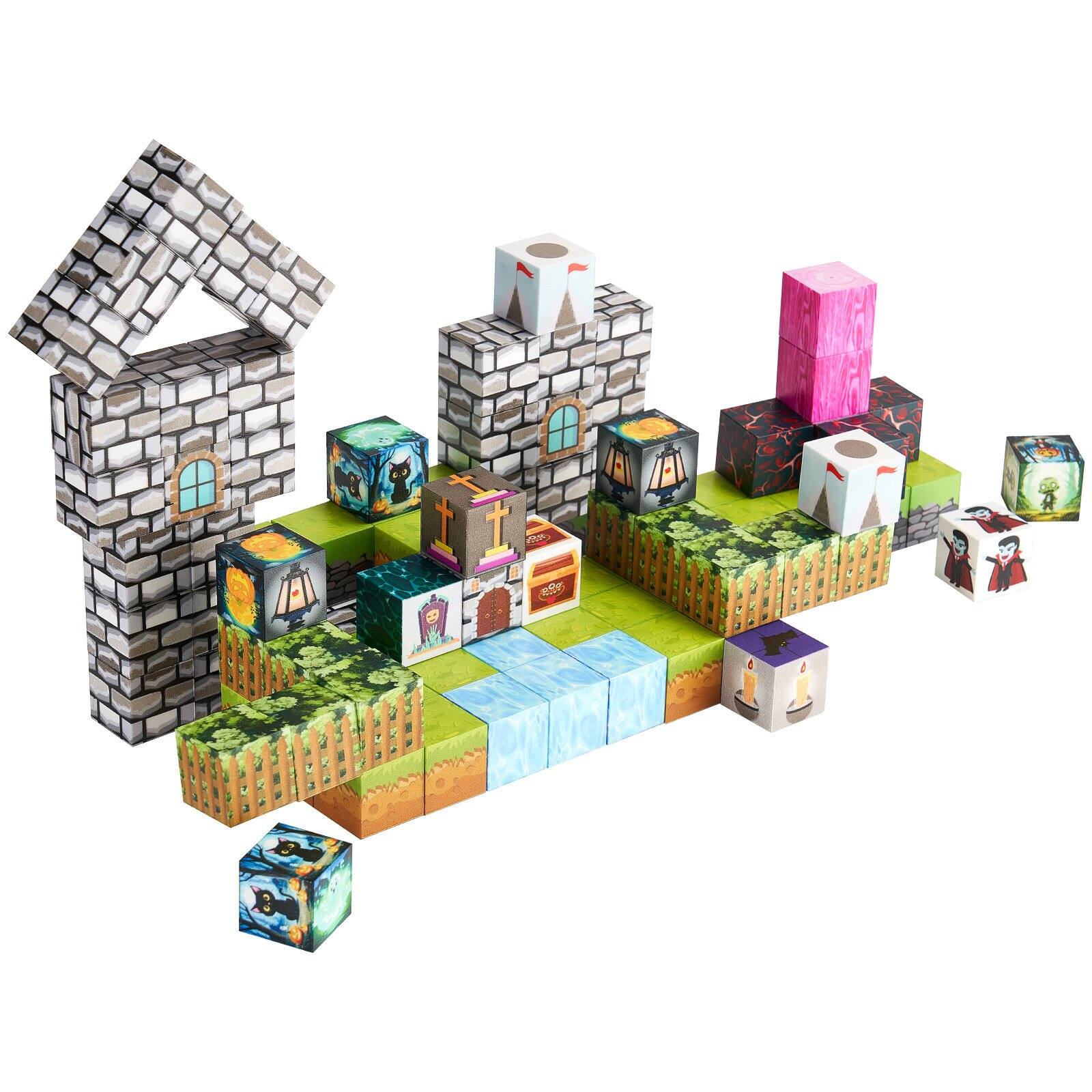 Alt View 10. Glintex - Magnetic Blocks 100PCS Zombie Set, STEM Montessori Building Cubes for Creative Stacking Play.