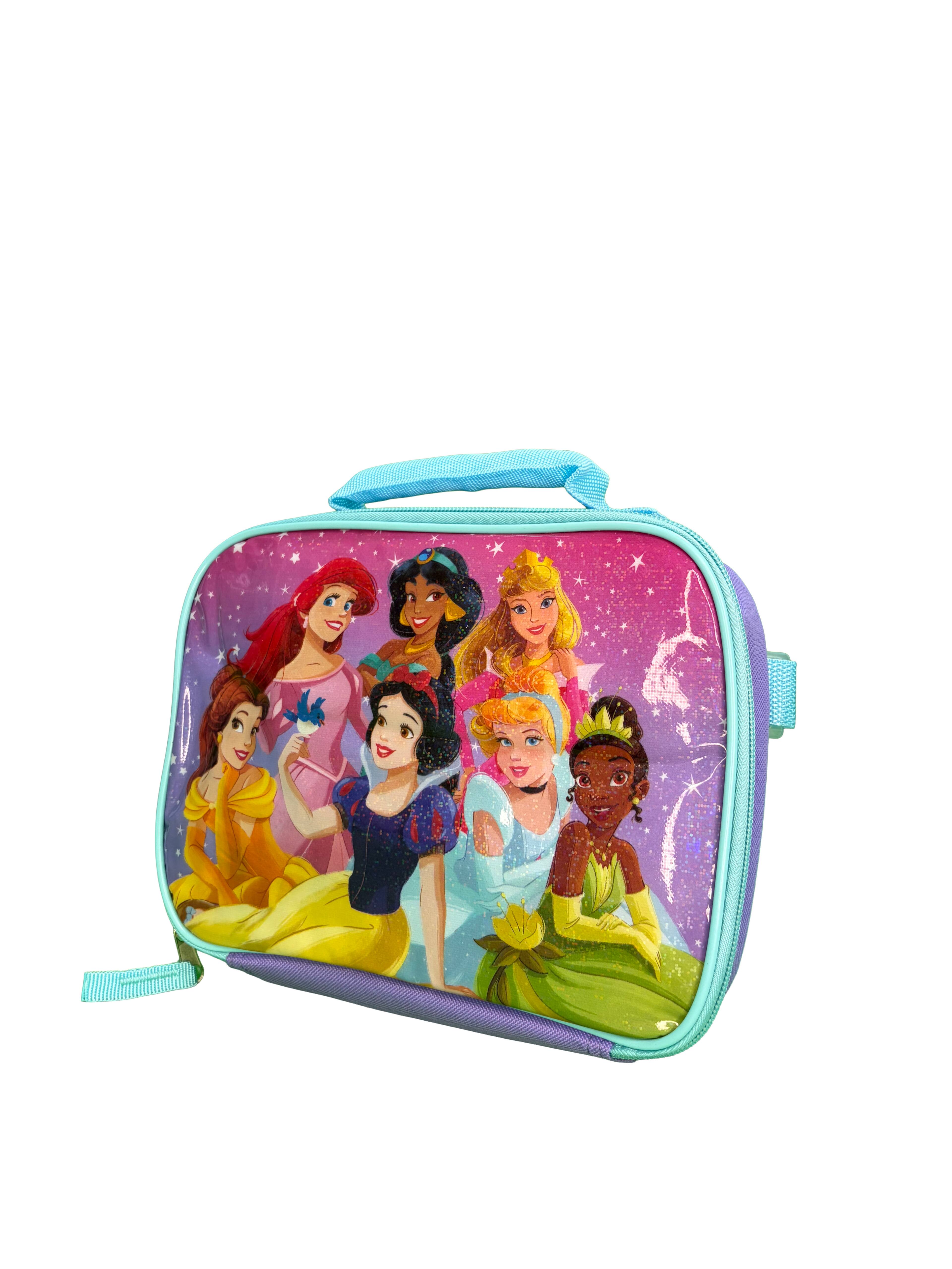 Alt View 5. Disney - Disney Princesses 16" Pink Shoulder Backpack for School with Rectangular Lunch Bag, For Girls - Assorted Pre-Pack.