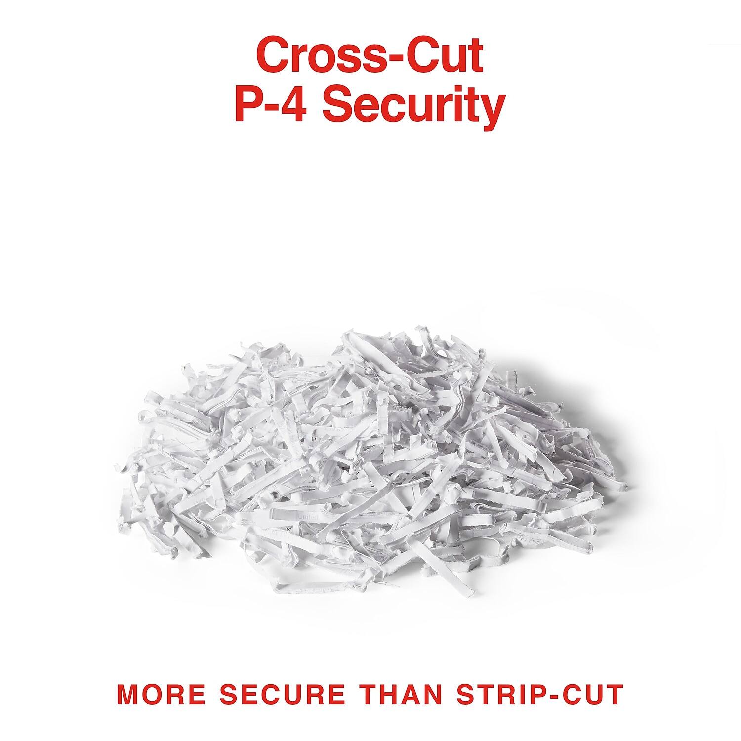 Cross-Cut P-4 Security

MORE SECURE THAN STRIP-CUT