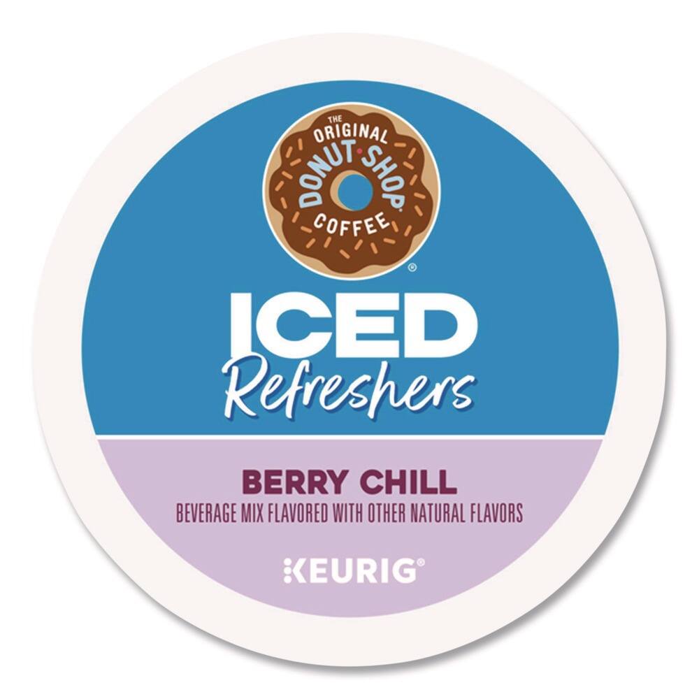 The Original Donut Shop Coffee Iced Refreshers Berry Chill Beverage Mix Flavored with Other Natural Flavors Keurig