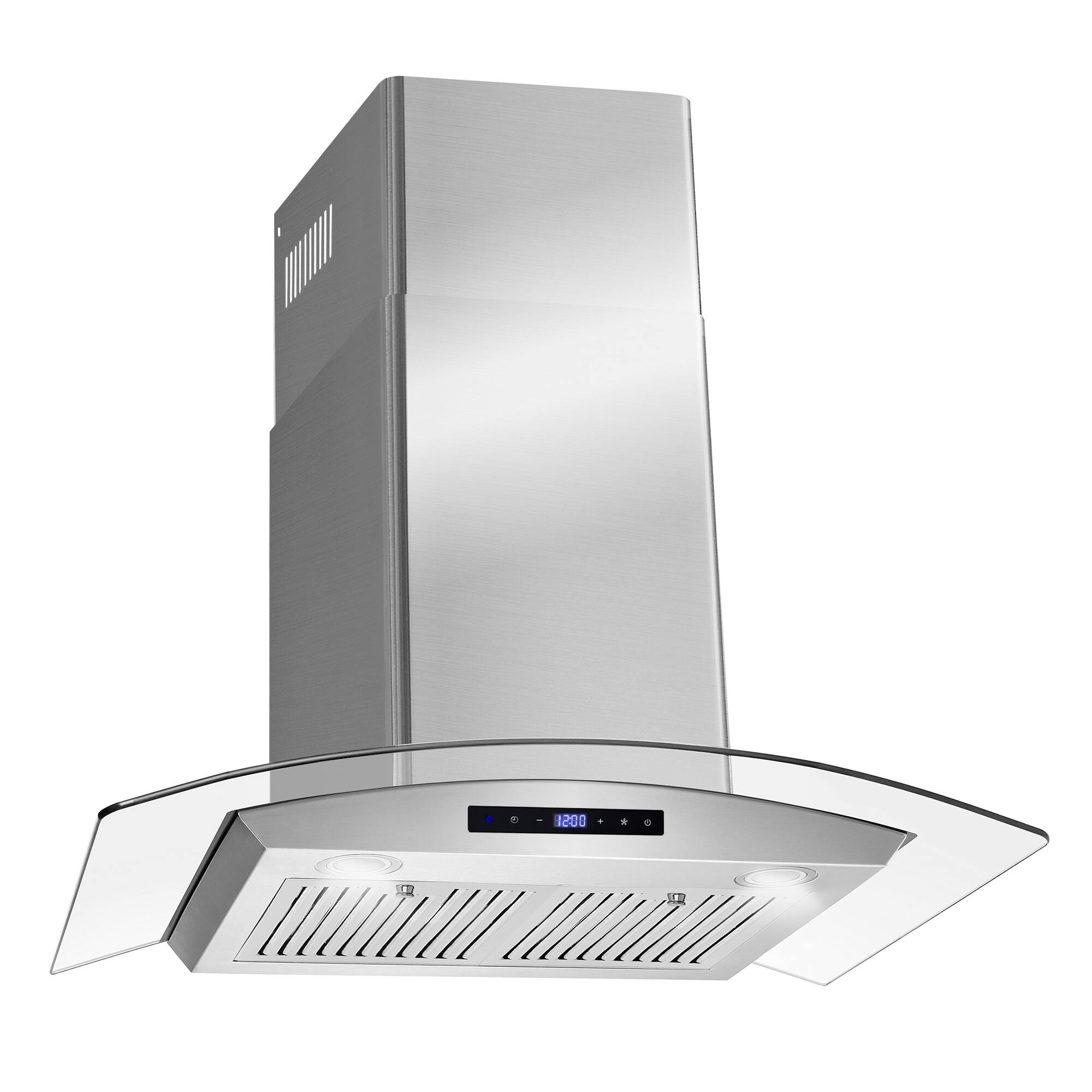 Alt View 1. COSMO - COS-63190S-DL 36 in. Vista Collection 380 CFM Ductless Wall Mount Range Hood, Touch Controls, LED Lights - Stainless Steel.