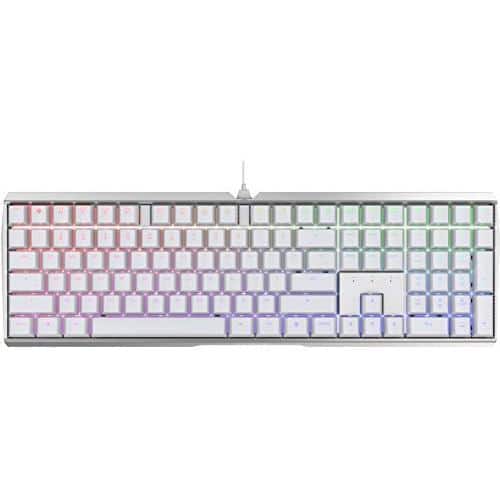 Comfort Essence - Mx 3.0 S Wired Mechanical Gaming Keyboard. Aluminum Housing Built For Gamers Wmx Black Switches. Rgb Display - White