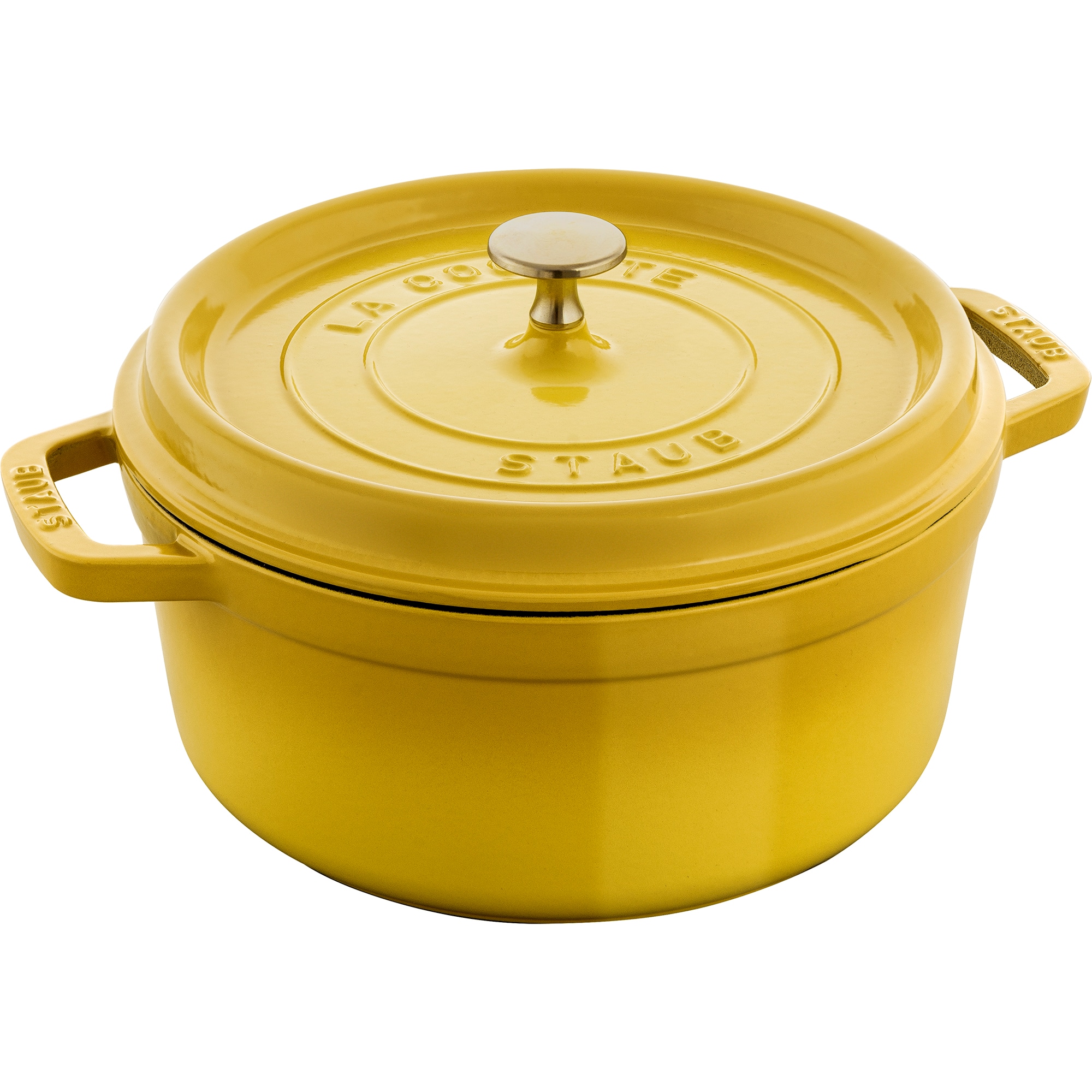 Staub - Cast Iron 4-qt Round Dutch Oven - Citron